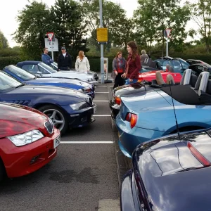 Tesco Car Park meet up before heading to the circuit