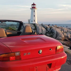 Peggy's Cove Lighthouse at sunset